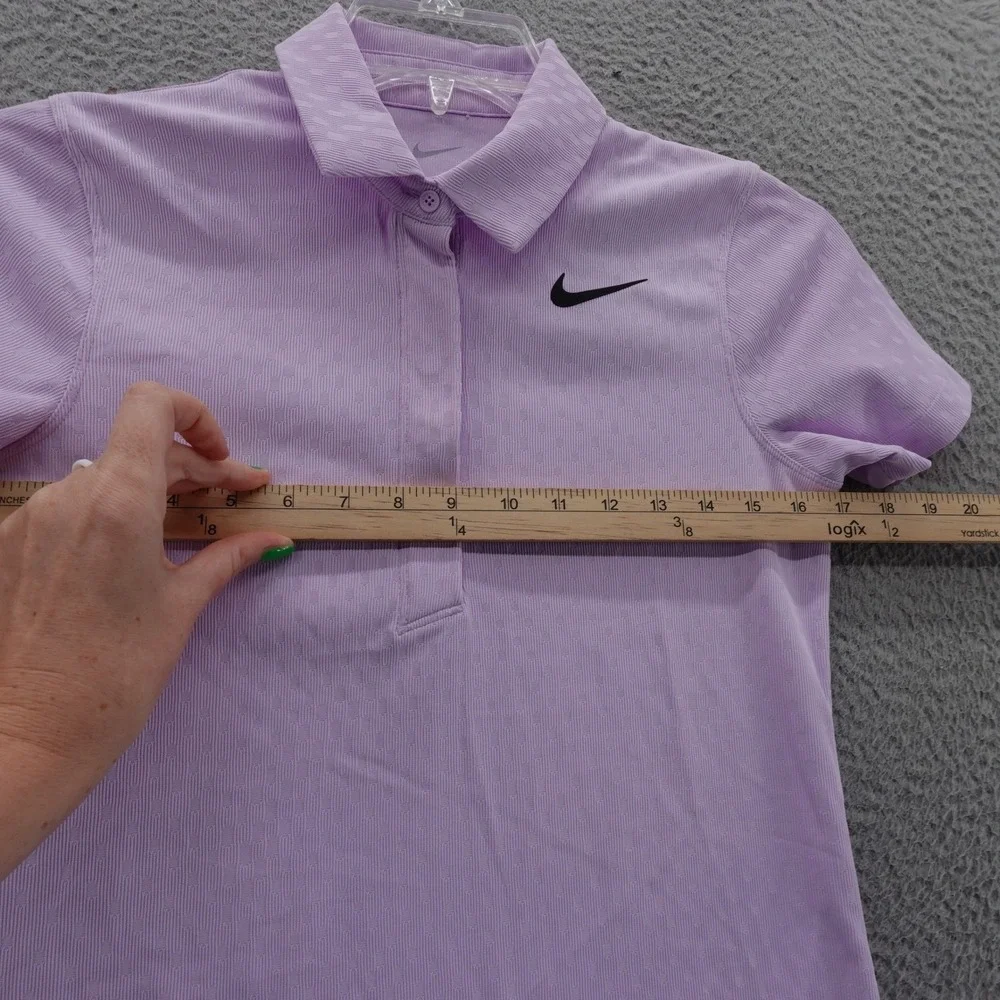 Nike Dri FIT ADV‎ Golf Polo Size XS Lavender Womens Performance Shirt NEW